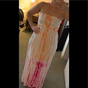 Strapless long dress- perfect for summer/beach!